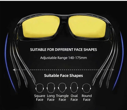 VisionGlasses™ Headlight Glasses with "GlareCut" Technology (Drive Safely at Night)