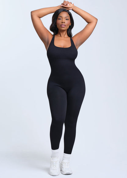 SnatchedKnit Backless Jumpsuit