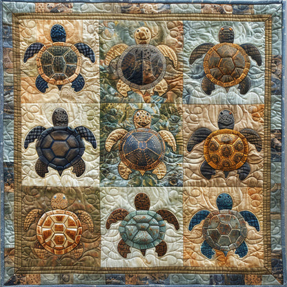 CozyCloud™ Turtle Tide Quilted Blanket