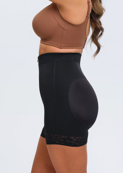 BootyBoosting Mid-Waist Zip Shorts