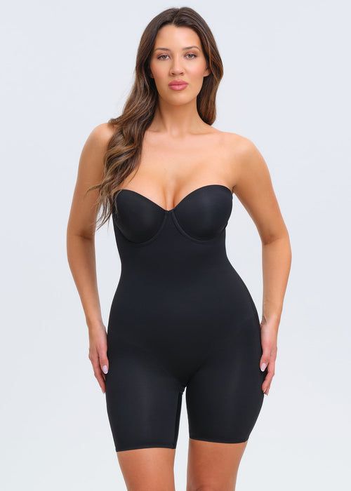 BraSculpt Strapless Bodysuit Shorts