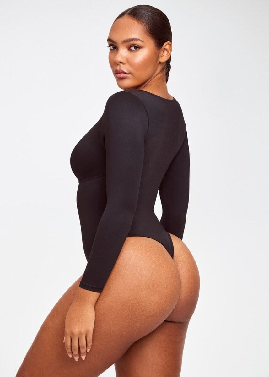 Carethier™ Long Sleeve Plunge Thong