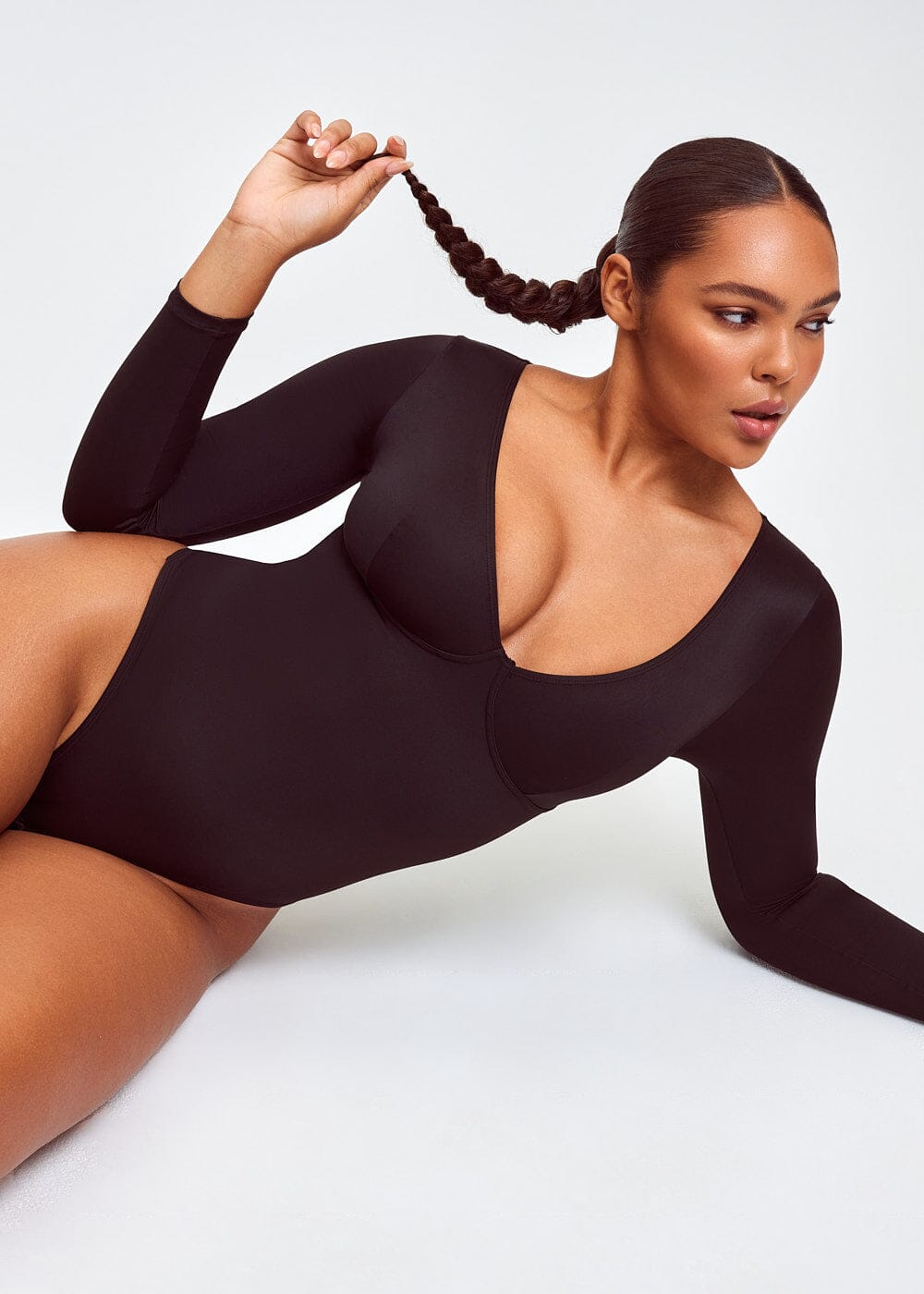 Carethier™ Long Sleeve Plunge Thong