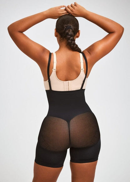 PowerMesh High-Waist Sculpting Shorts