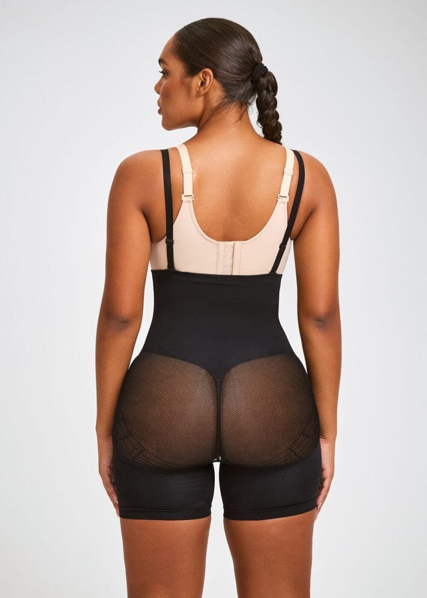 PowerMesh High-Waist Sculpting Shorts
