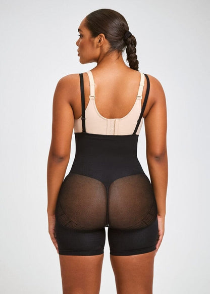 PowerMesh High-Waist Sculpting Shorts