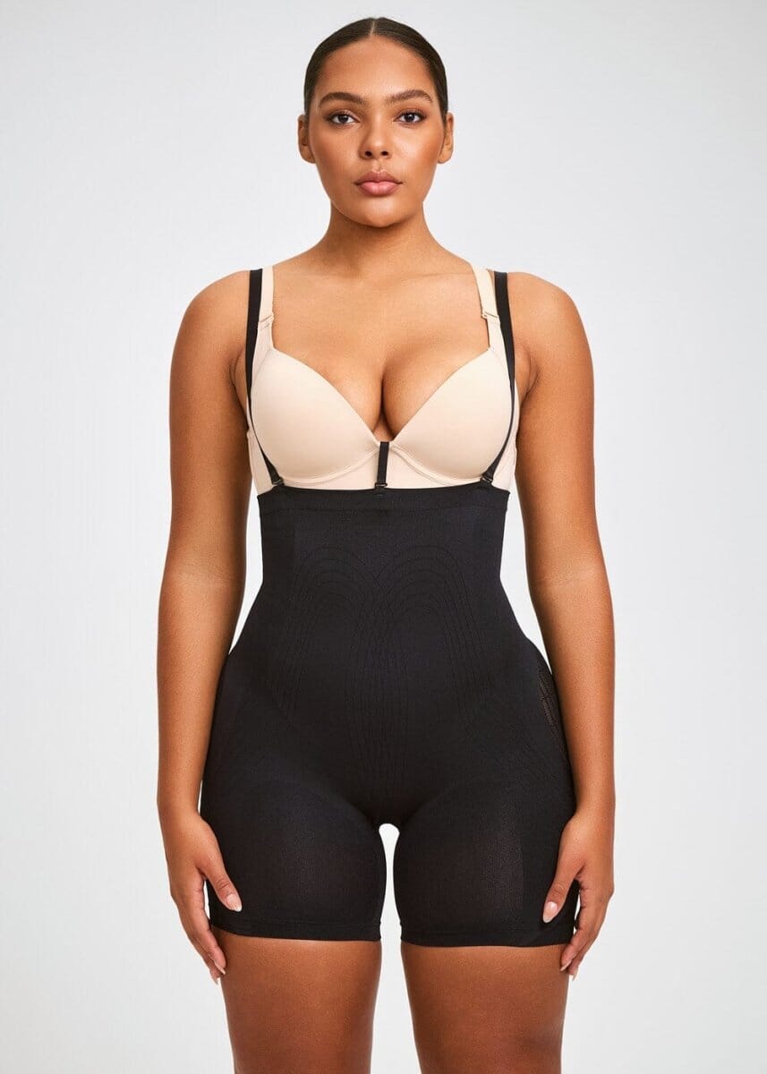 PowerMesh High-Waist Sculpting Shorts
