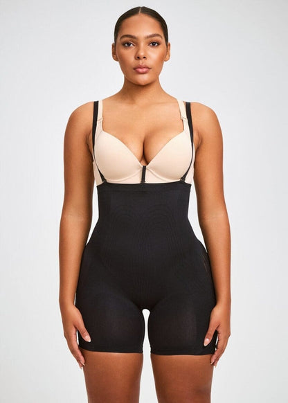 PowerMesh High-Waist Sculpting Shorts