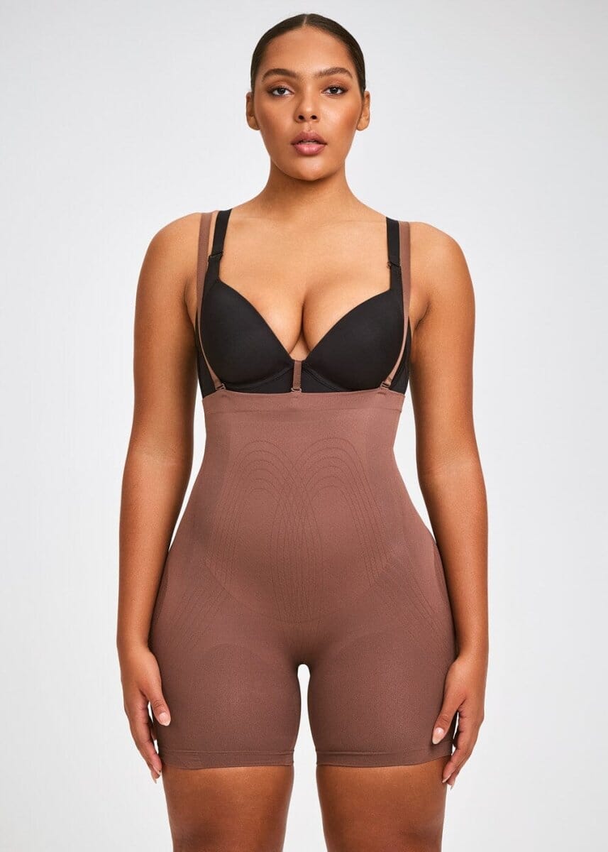 PowerMesh High-Waist Sculpting Shorts