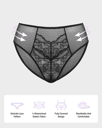 Enchant Floral Lace Brief Underwear (3 Pack)