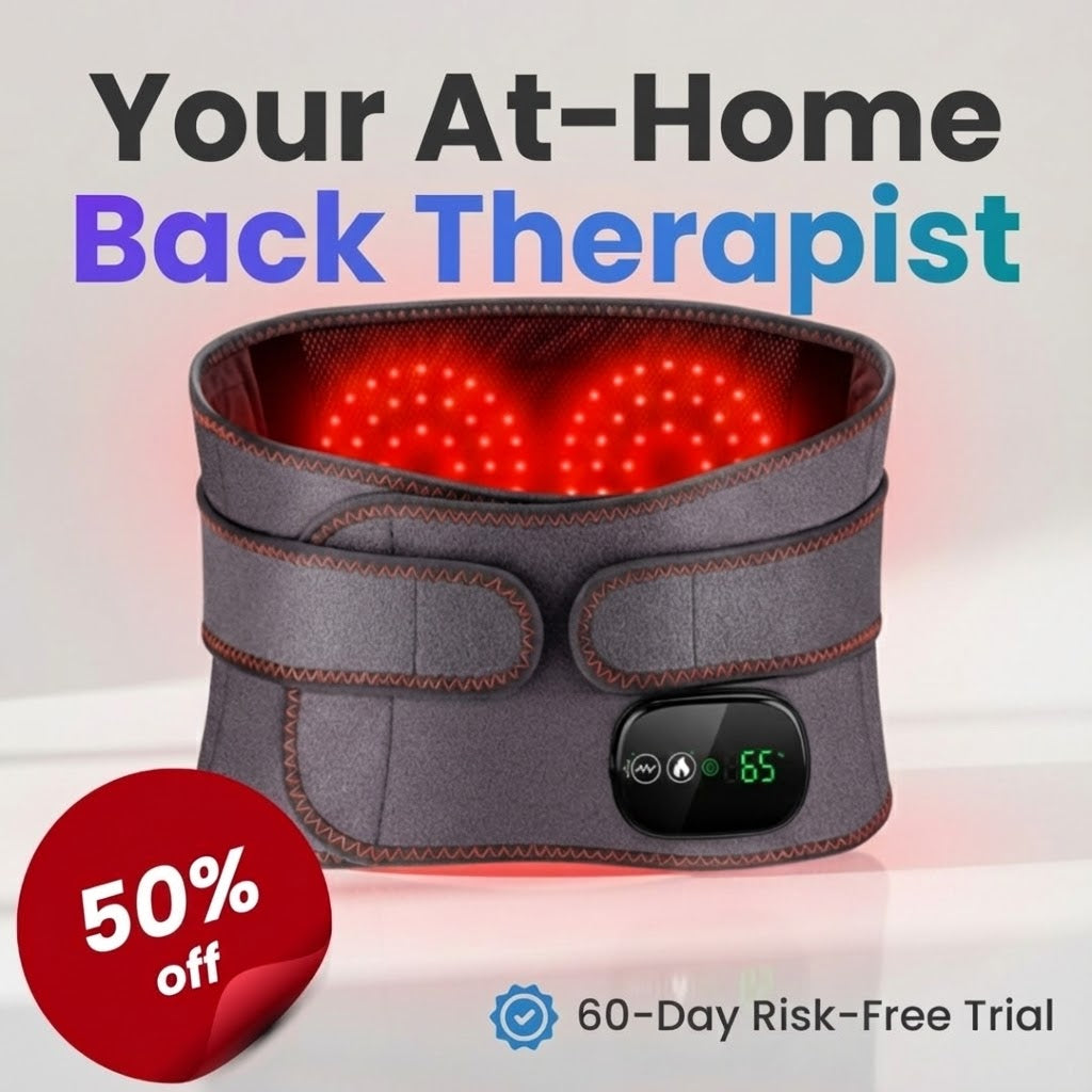 3-in-1 Red Light Therapy & Vibration Massage Belt