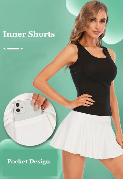 Women Sports Tennis Skort