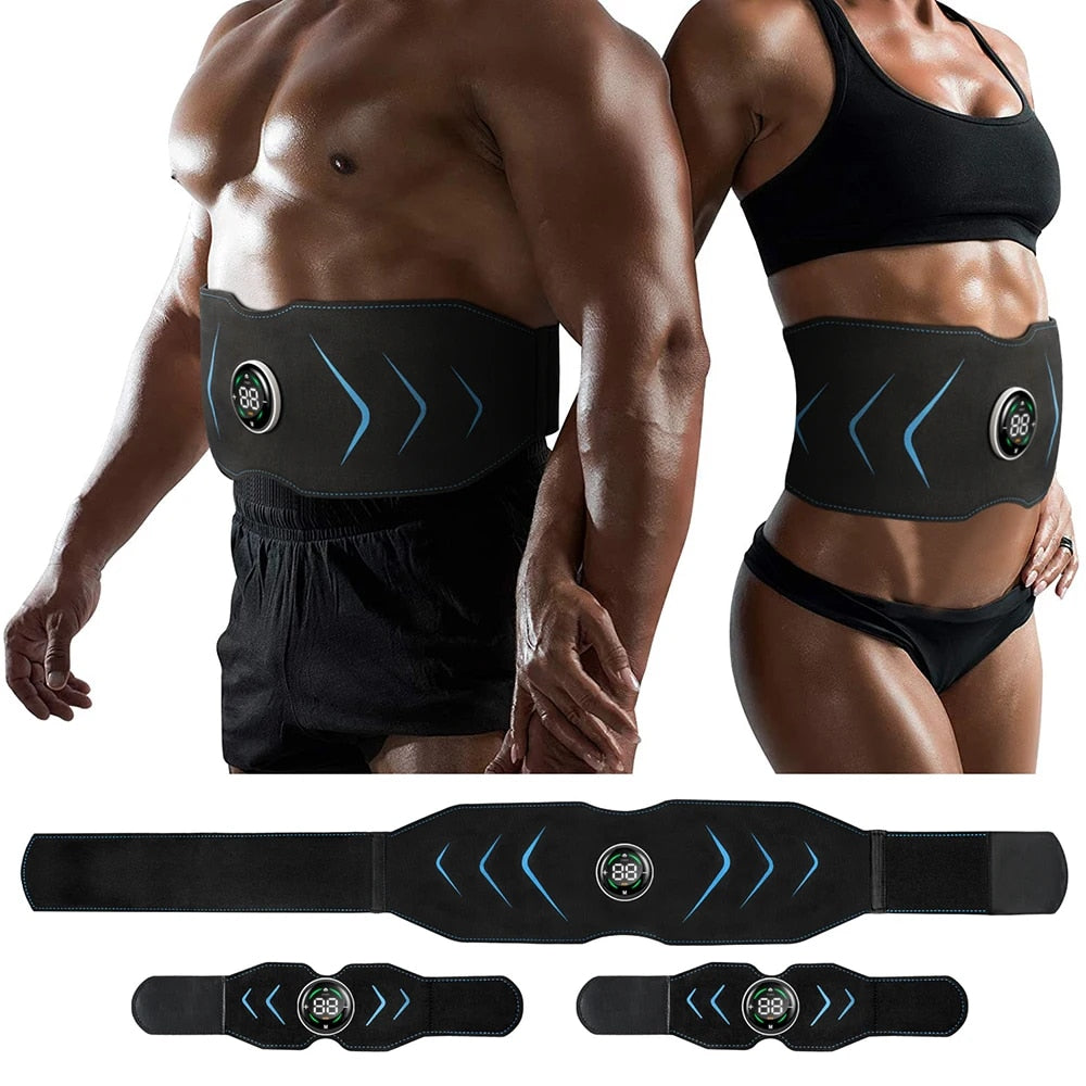 EMS Electric Abdominal Body Slimming Belt - Smart Abdomen Muscle Trainer