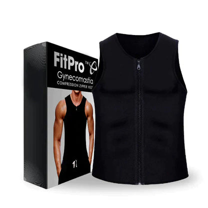 Pack 2 - FitPro™ Gynecomastia Compression Zipper Vest