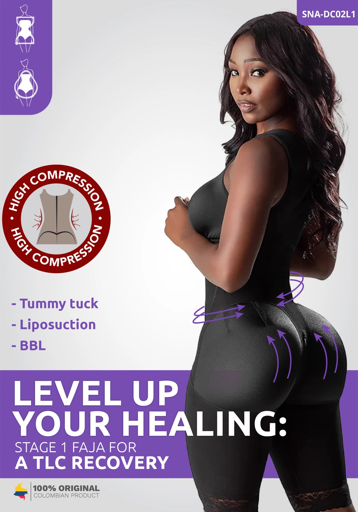 Snatched Body Strapless Shapewear for Women, Built-in Bra, Tummy Control, No Butt Compression, 3 Hook Levels, Seamless Fit