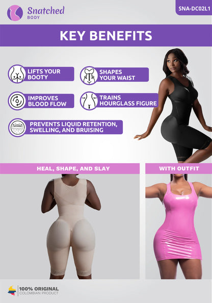 Snatched Body Strapless Shapewear for Women, Built-in Bra, Tummy Control, No Butt Compression, 3 Hook Levels, Seamless Fit