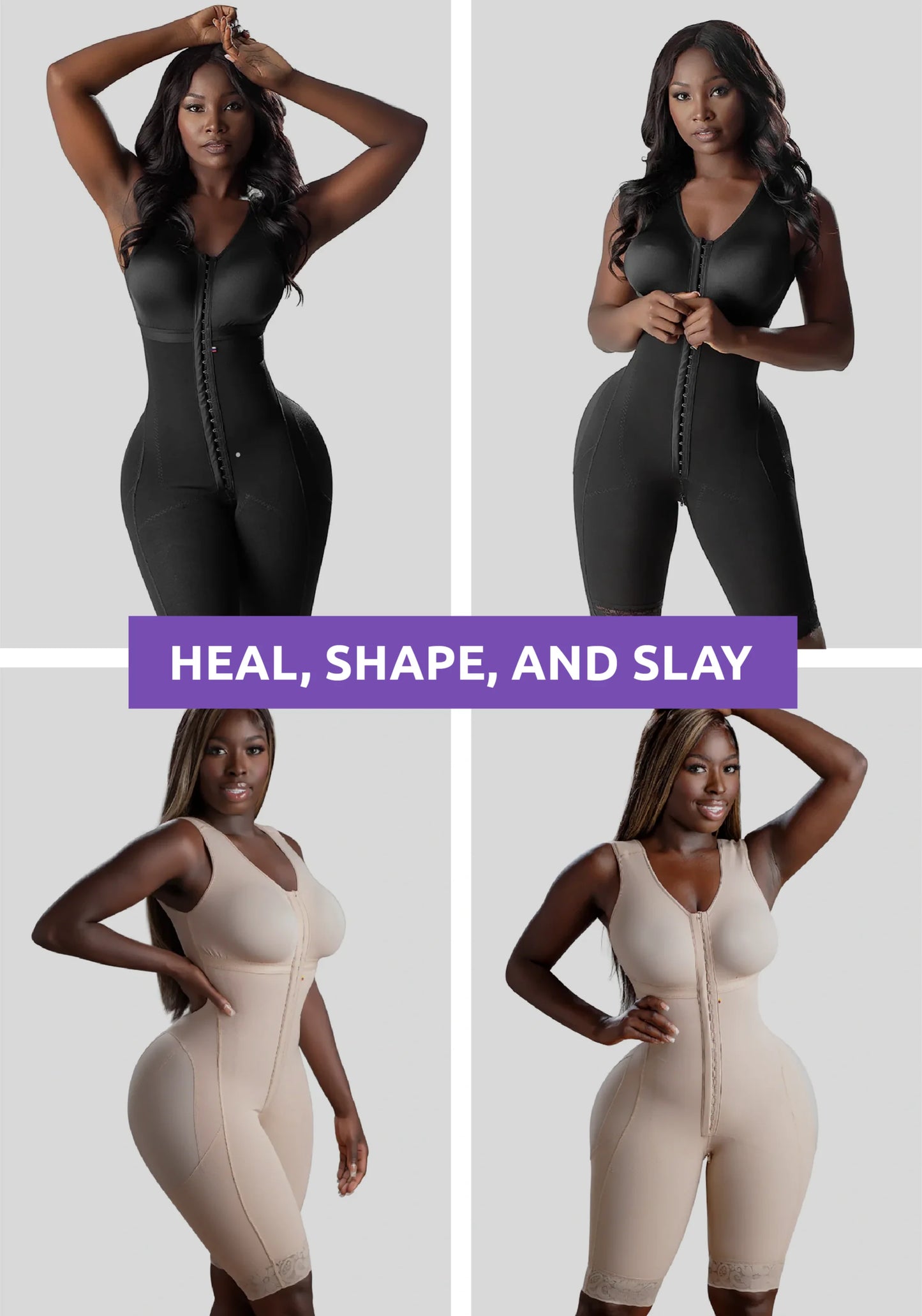 Snatched Body Strapless Shapewear for Women, Built-in Bra, Tummy Control, No Butt Compression, 3 Hook Levels, Seamless Fit