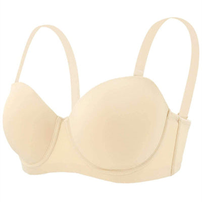 Plus Size Women's Underwire Contour Multiway Full Coverage Strapless Bra