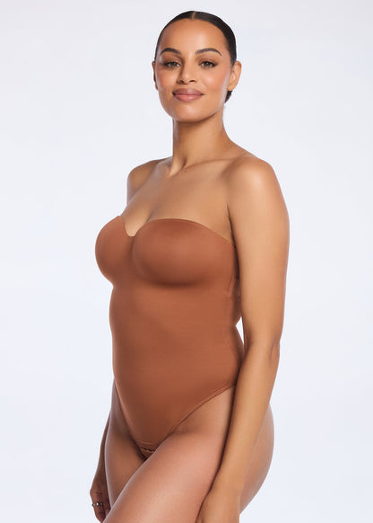 BraSculpt Strapless Bodysuit Thong