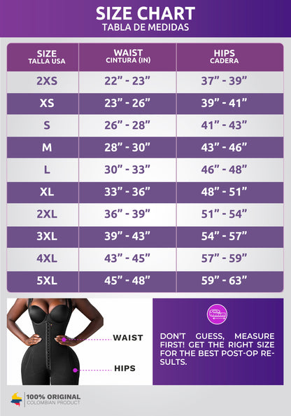 BBL & Lipo | Stage 3 Faja Colombiana Shapewear | Strapless