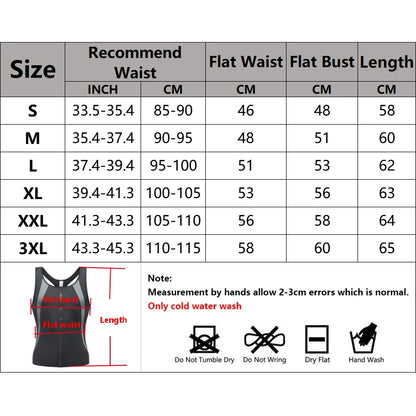 Men's Fat Burning Sauna Vest