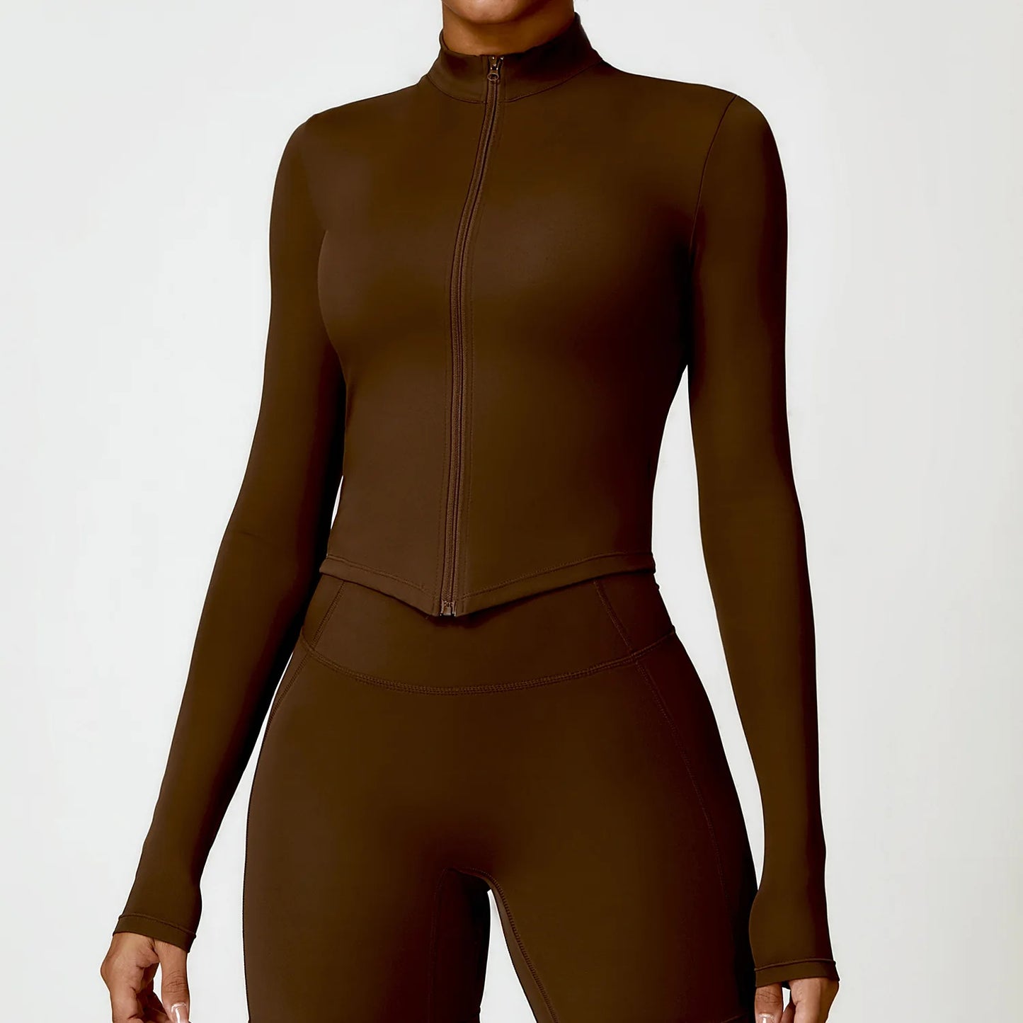 Quick-Dry Running Jacket – Long Sleeve Zip-Up Sports Top