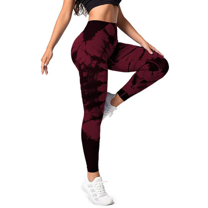 New Tie-Dye Seamless Yoga Leggings