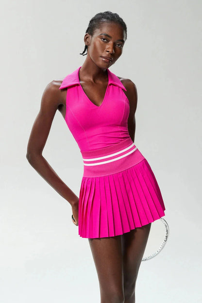 Regal V-Neck Tennis Set - Skirt + Top