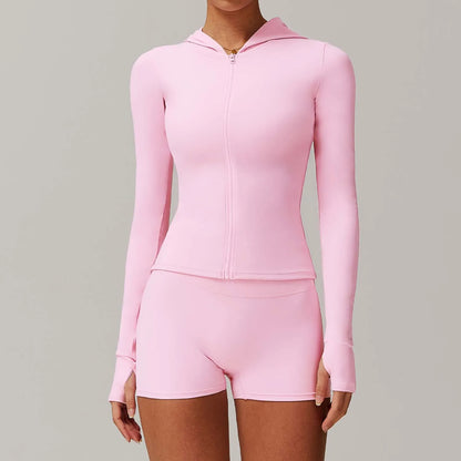 Zipper Running Yoga Workout Jacket