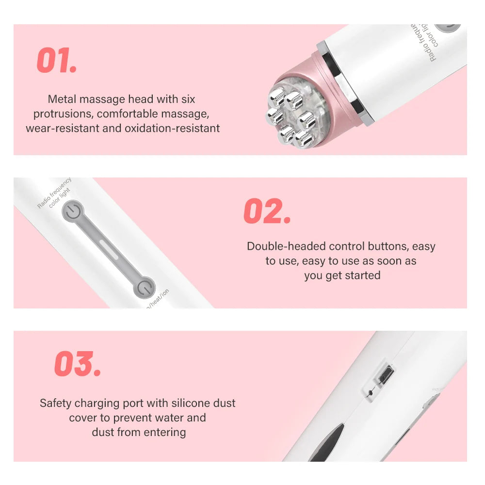 LumiSkin™ Electric Eye Massager Pen Vibration Double Head | Photon Skin Rejuvenation Anti-wrinkle