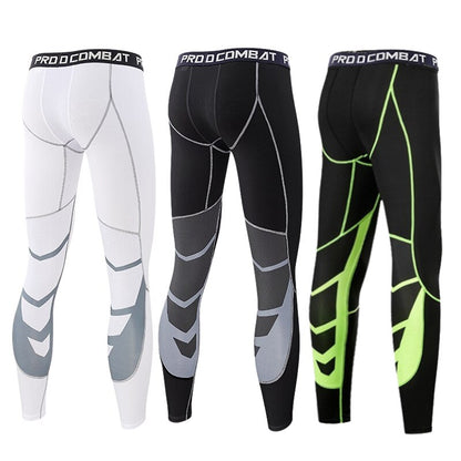 Performance Fit Men's Compression Sport Leggings for Gym, Running, and Workouts