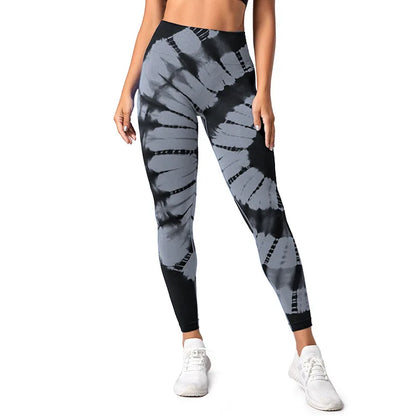 New Tie-Dye Seamless Yoga Leggings
