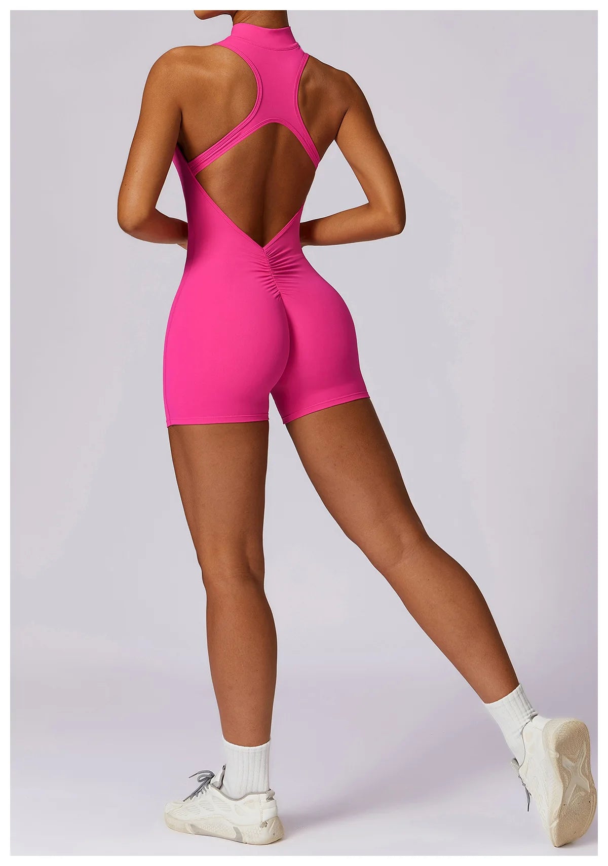 V-Back Scrunch Jumpsuit