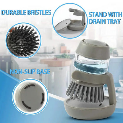 NanoClean™ Refillable Soap Dispensing Washing Up Brush