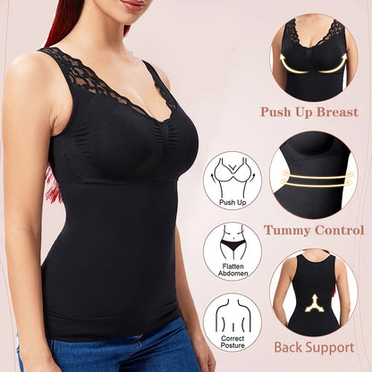 IONFit™ Hourglass Sculpting Vest with  Built-in Bra