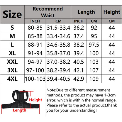 Men's Posture Corrector Back Support Belt