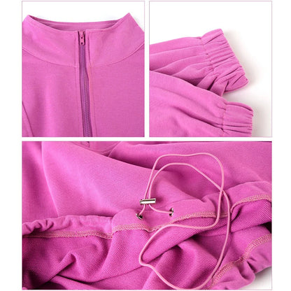 Carethier Winter Sports Jacket – Warm Half-Zip Loose Fit Running Coat