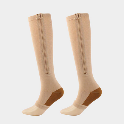 20-30 mmHg Compression Unisex Socks With Zipper