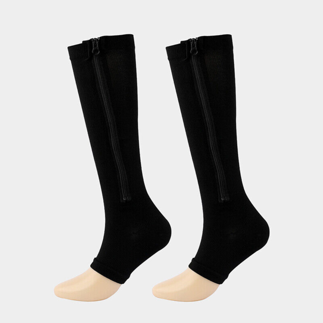 20-30 mmHg Compression Unisex Socks With Zipper