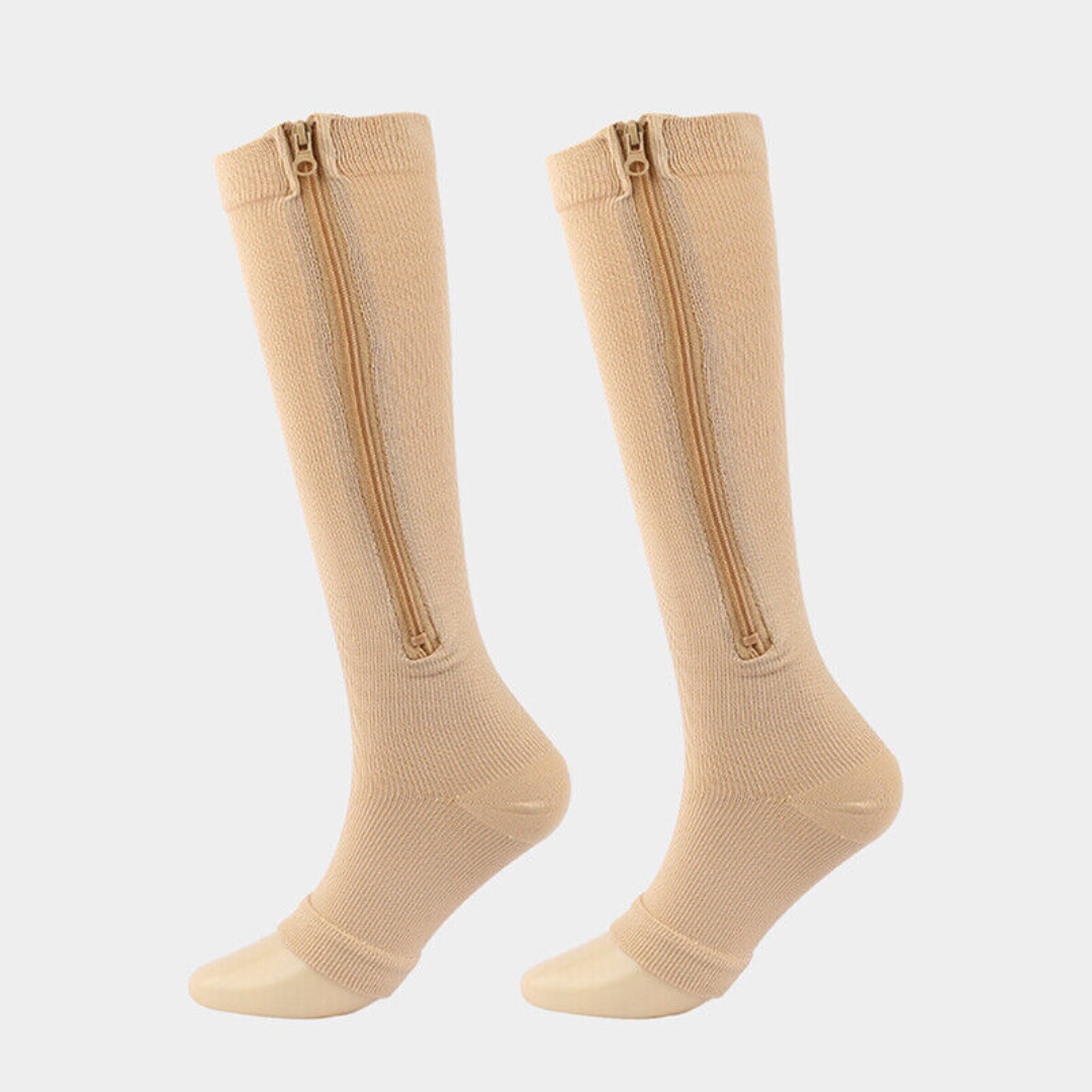 20-30 mmHg Compression Unisex Socks With Zipper