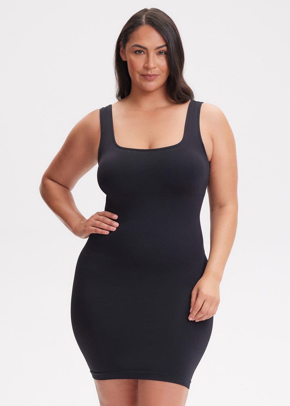 SnatchedKnit Shapewear Dress Tank Top Mini