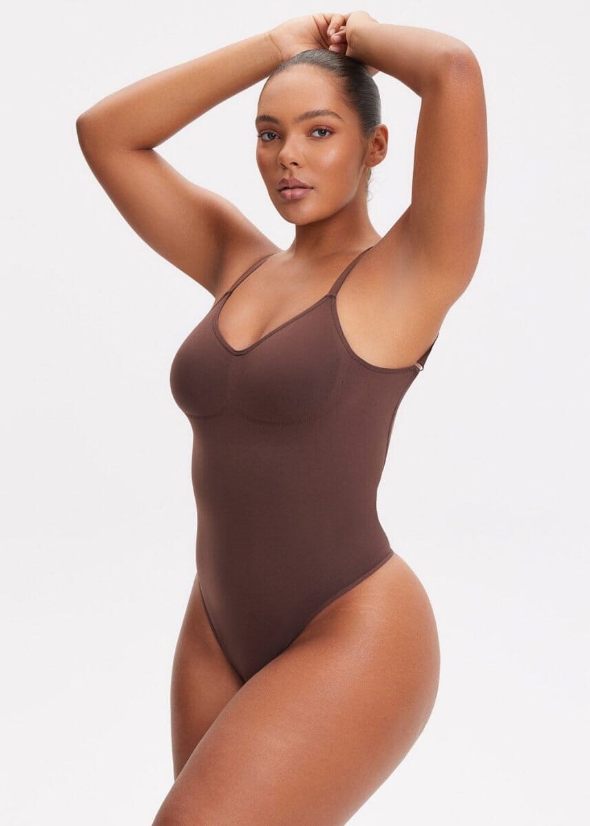SmoothingSeamless Open-Back Thong Bodysuit