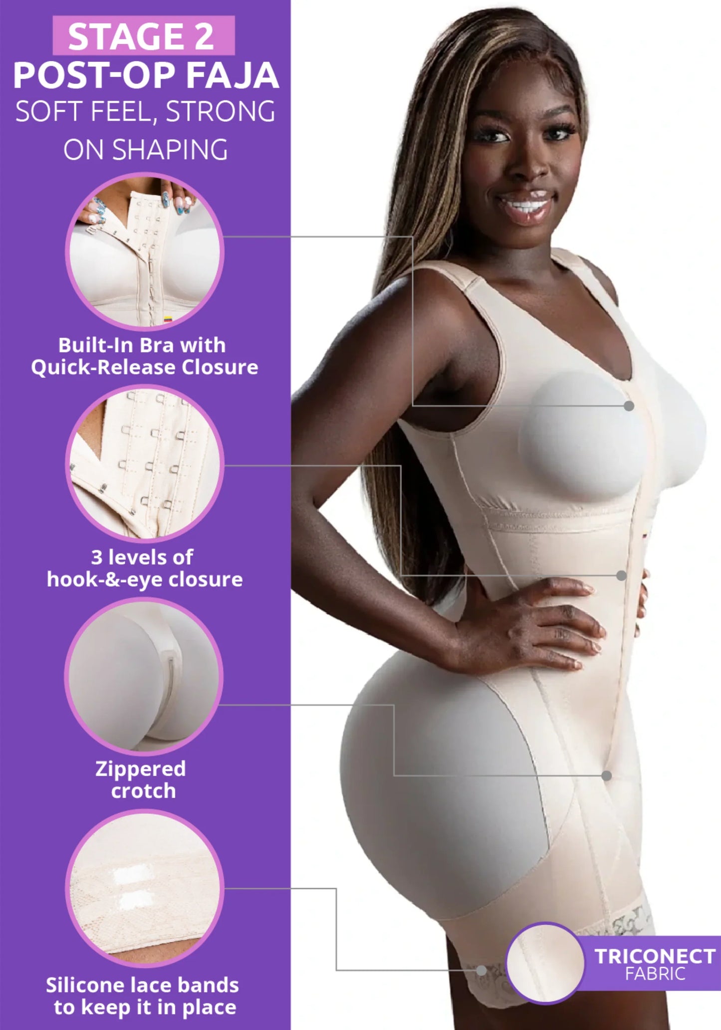 Stage 2 Faja Shapewear | With Bra