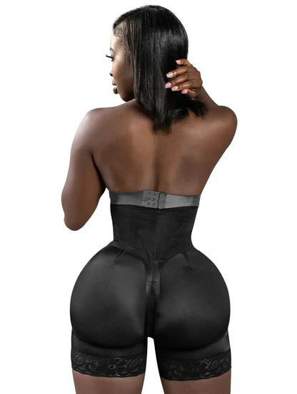 Stage 3 Faja Colombiana Strapless with Perfect Hourglass Fit, 3 Compression Hook Levels, and Built-in Rods for Posture Support - Fabric
