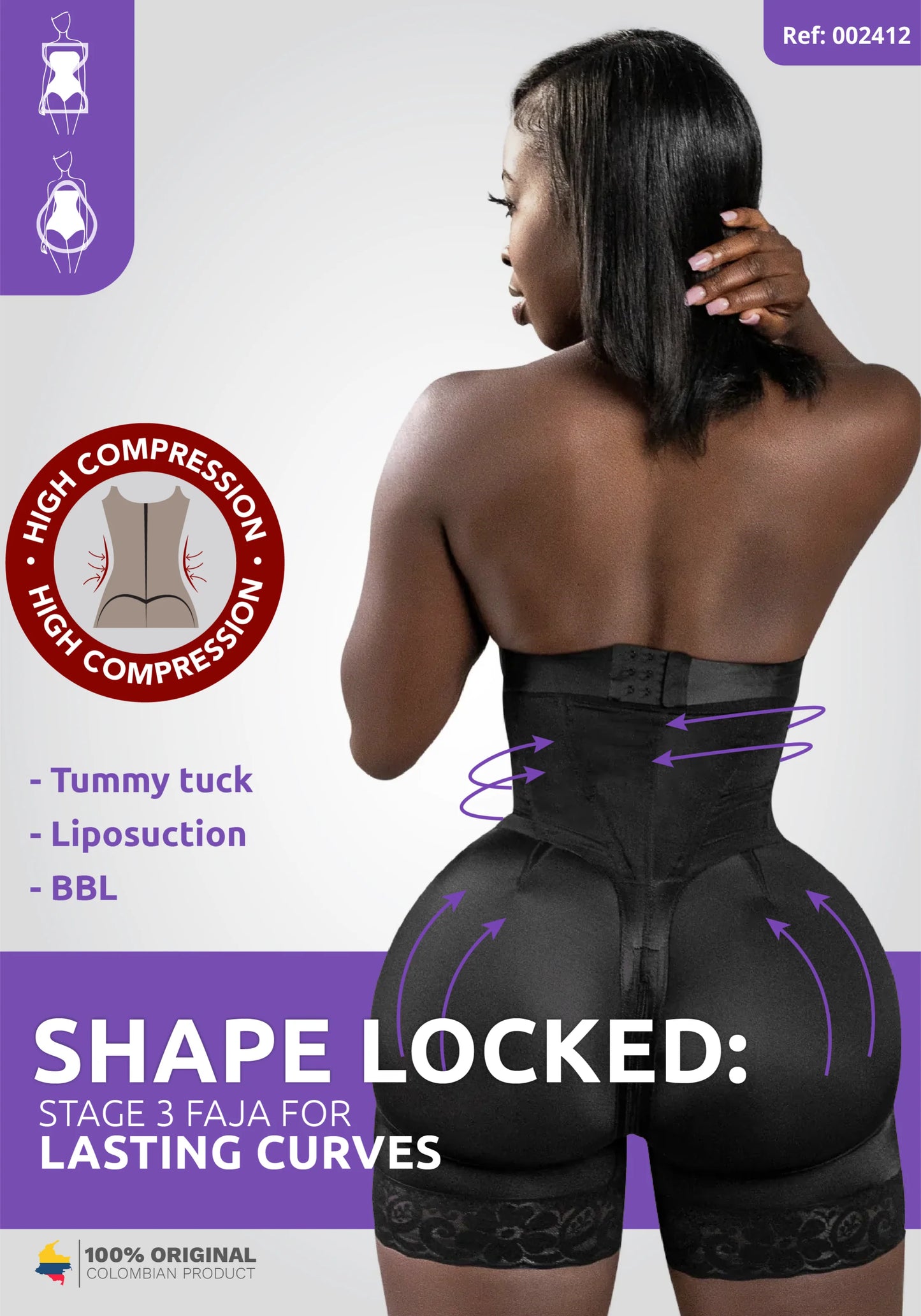 Lipo | Stage 3 Post-Op Faja Colombiana | Strapless