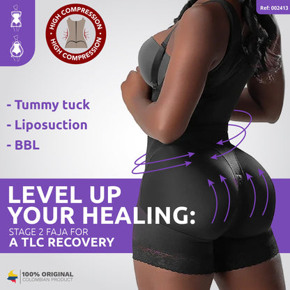 Stage 2 Plus Size Fajas | No Bra Shapewear