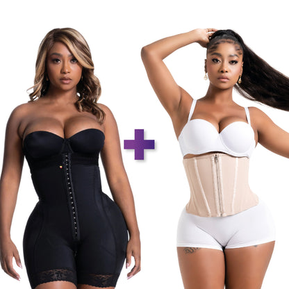 BBL & Lipo | Stage 3 Faja Colombiana Shapewear | Strapless + BBL & Lipo | Stage 4 Faja Waist Cincher | Hourglass | Pack Exclusivo
