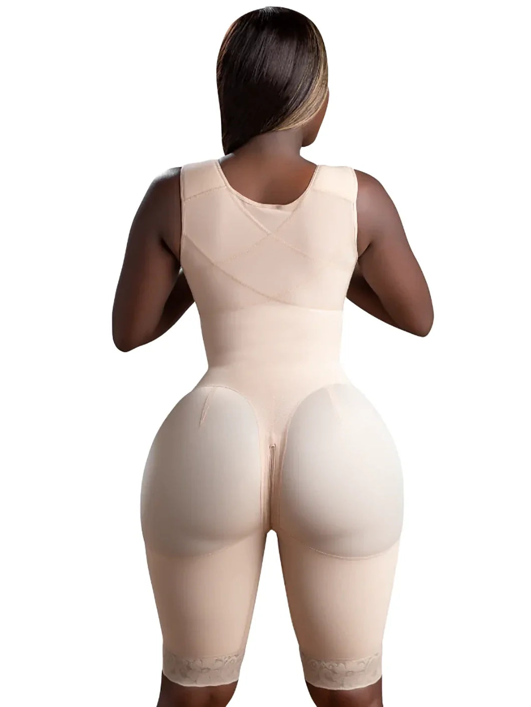 Snatched Body Strapless Shapewear for Women, Built-in Bra, Tummy Control, No Butt Compression, 3 Hook Levels, Seamless Fit