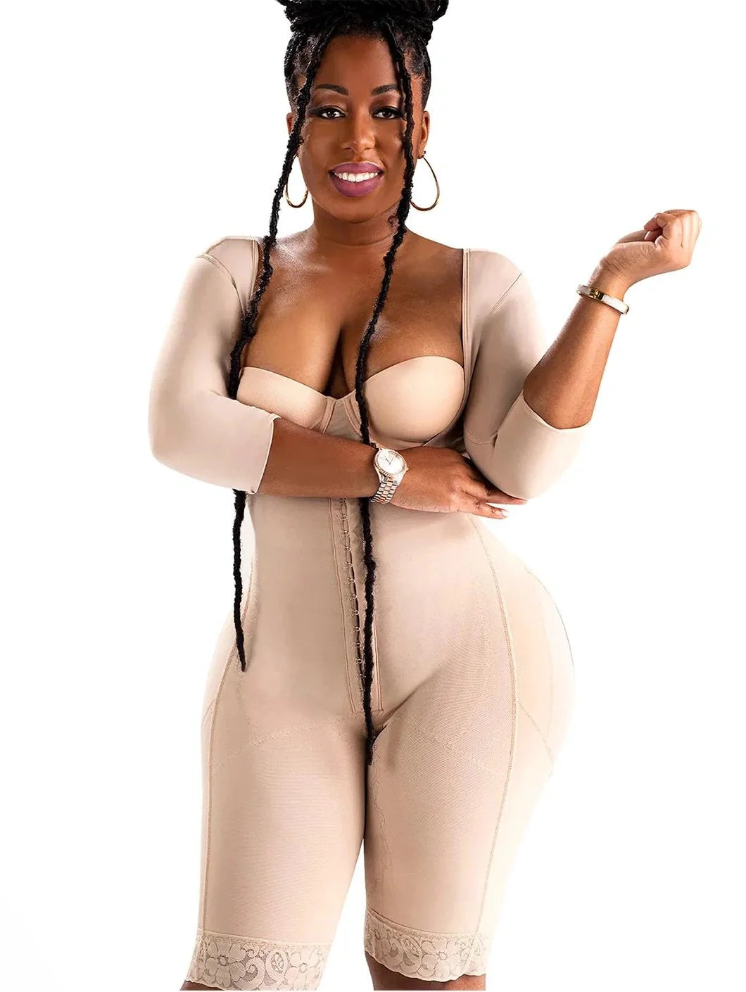 Plus Size Post-Op Fajas Colombianas | With Sleeves