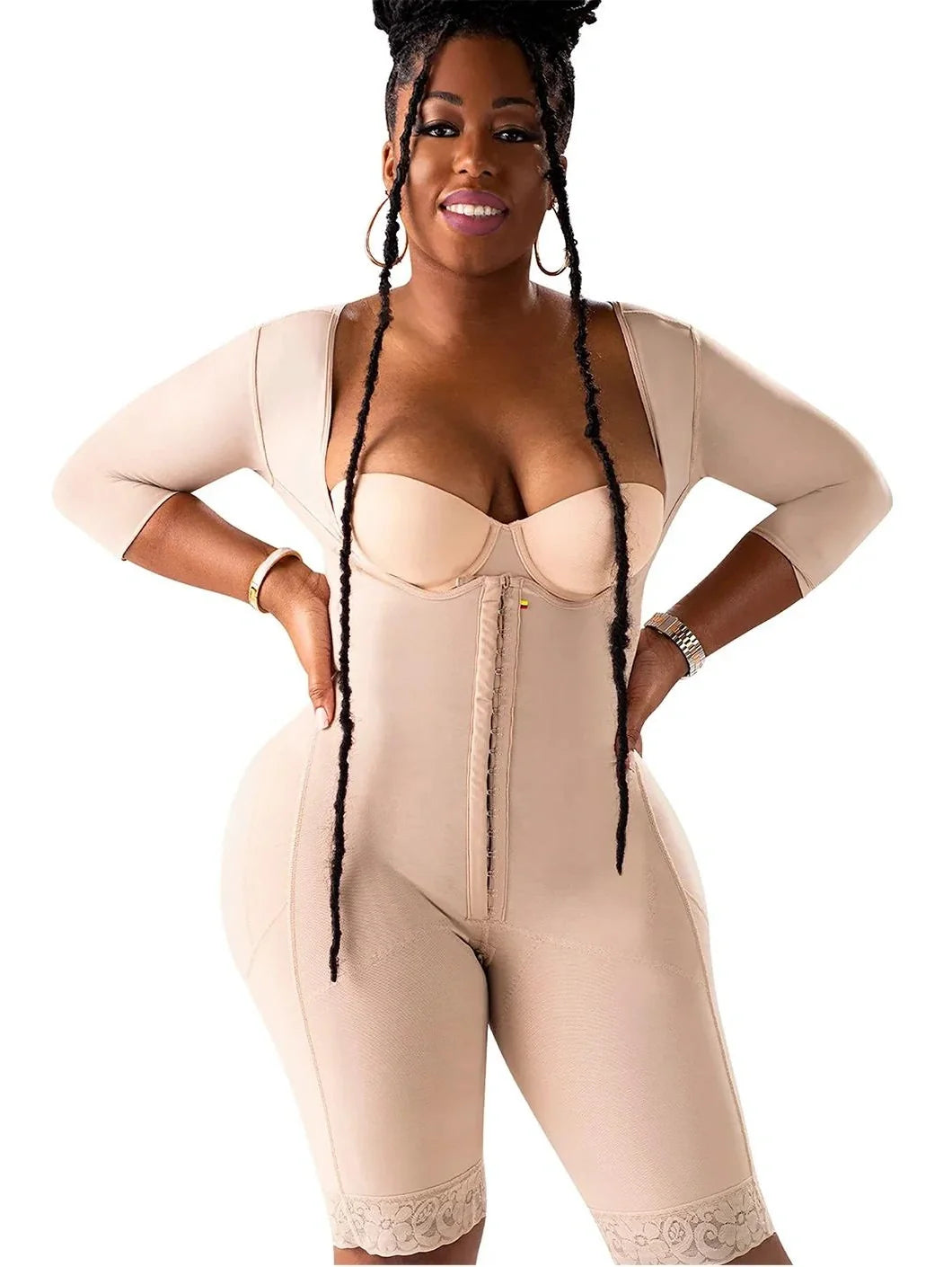 Plus Size Post-Op Fajas Colombianas | With Sleeves
